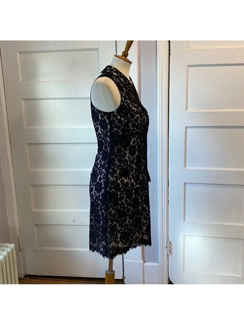 J. Crew Sleeveless Lace Overlay Cocktail Dress, Size 0